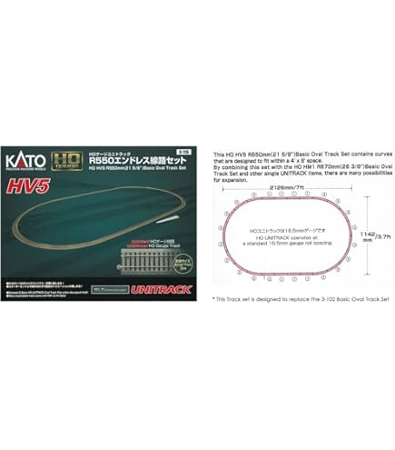 Amazon | KATO HOゲージ HM1 HOユニトラック R670エンドレス線路 基本