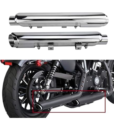 Amazon | ハーレー Raw XLCH ハイヘッダー パイプ マフラー スポーツ