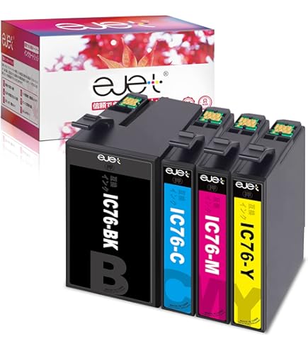 Amazon.co.jp: IC4CL76 4色セット エプソン【EPSON】互換インク