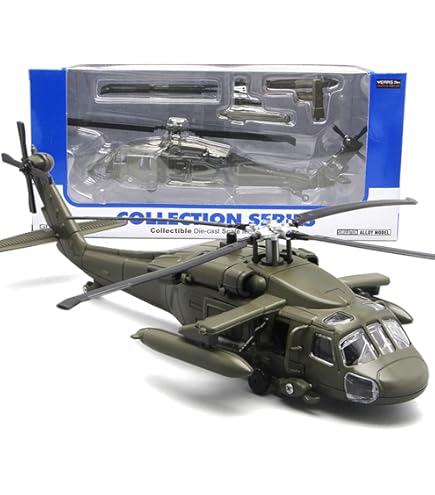 迷彩色ヘリコプター模型 スタンド，ケース付き Amazon.co.jp: 航空機