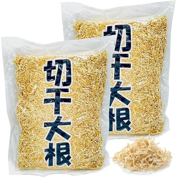 Amazon.co.jp: 切干大根 天日乾燥 1kg x 2袋 業務用 大容量サイズ かね