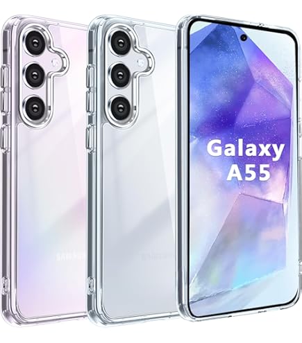 Amazon.co.jp: Galaxy A55 5G ケース リング付き クリア リング SC-53E