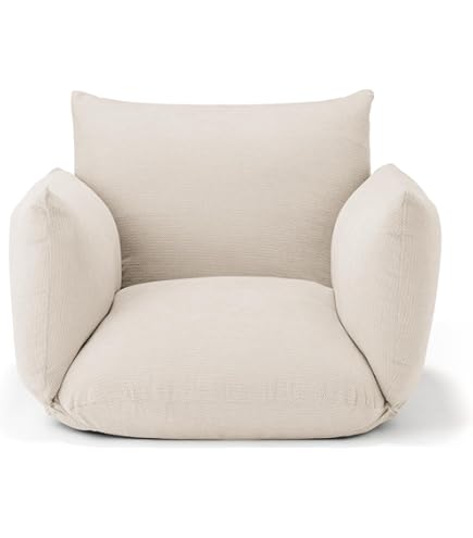 Amazon｜無印良品 リクライニングフロアソファ ピンク 幅88×奥行78×高