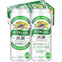 Amazon.co.jp: GREEN LABEL(グリーンラベル) キリン ビール500ml×24本