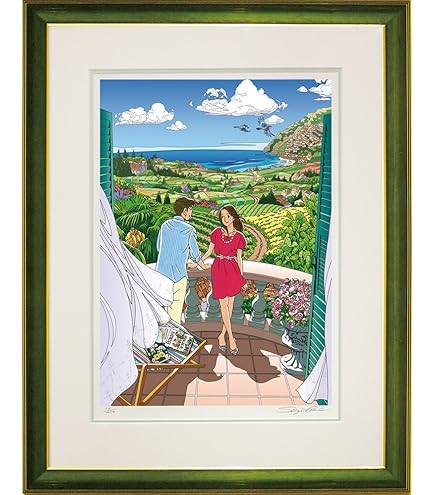 Amazon.co.jp: わたせせいぞう アートポスター（オフセット）「明日の