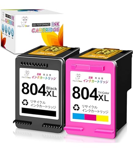Amazon.co.jp: 【純正品 大容量2個セット】HP 804XL インク
