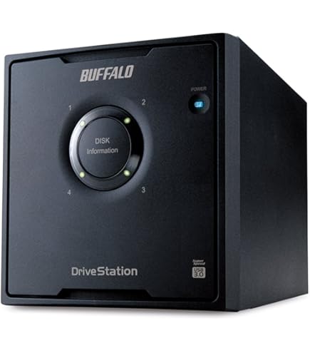 Amazon | バッファロー HD-QHA8U3/R5 RAID 5 USB3.1 外付けHDD 4