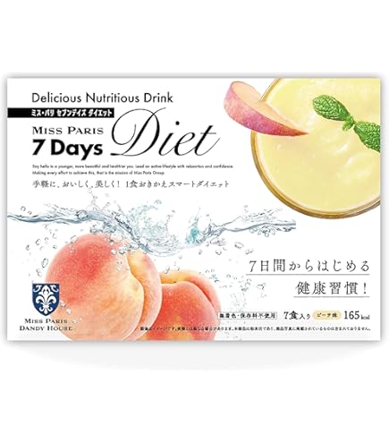 Amazon.co.jp: 7Days Diet ピーチ味 7包×3セット セブンデイズ