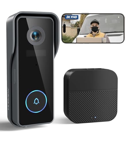 Amazon.co.jp: 【AOSU 2K インターホン ワイヤレス カメラ付き 外出先