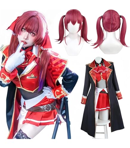 Amazon.co.jp: 耐熱コスプレウィッグ 二番目の城 赤 ツインテール