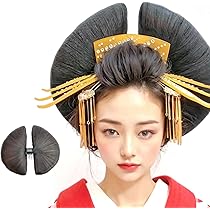 Amazon.co.jp: 花魁 髷 (ウィッグ) おいらん 髪飾り ヘアアクセサリー