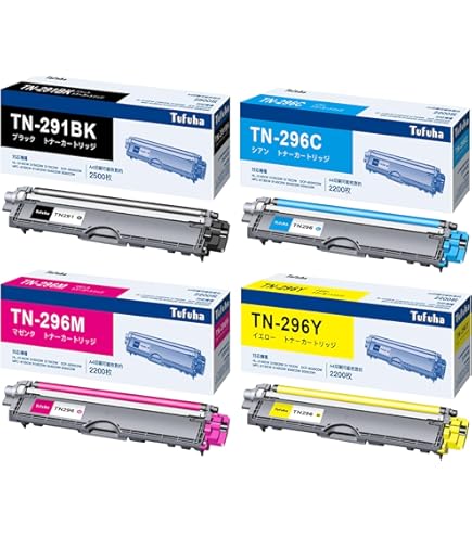 Amazon.co.jp: 【SEASKY】 DR-291CL (TN-291/296BK/C/M/Y 4色兼用) 4個