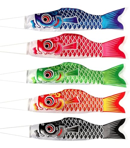 Amazon | TARO 岡本太郎 鯉のぼり ミニ鯉 赤白セット こいのぼり