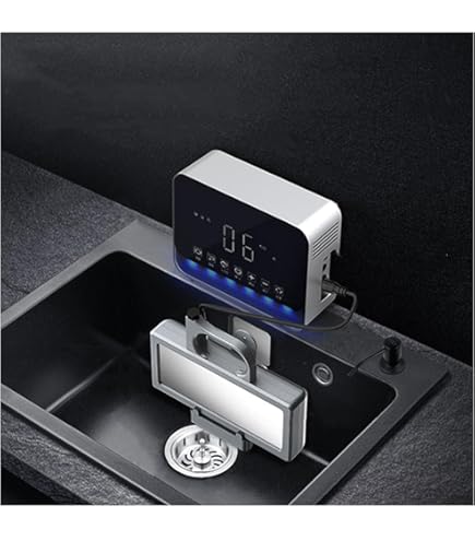 Amazon.co.jp: Q6_400 超音波食洗機 BDP 専用洗い桶付き The Washer