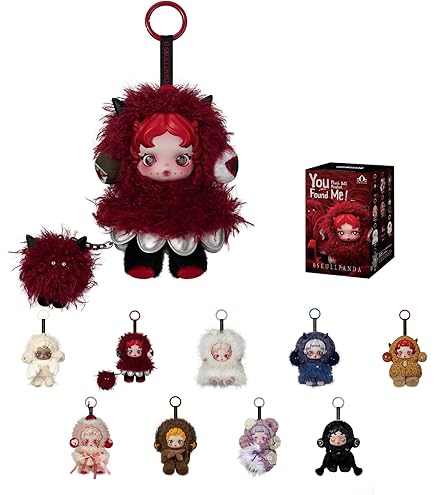 Amazon.co.jp: POP MART SKULLPANDA x Wednesday ぬいぐるみ