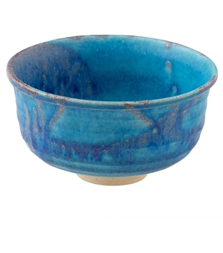 Amazon.co.jp: 楽焼窯元・七世 川崎和楽作黒楽茶碗 茶道具 共箱 栞