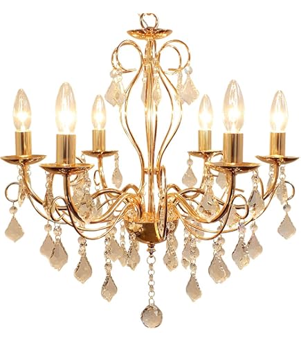 Amazon | シャンデリア アリス クリーム （5灯・4～6畳用） | シャンデリア