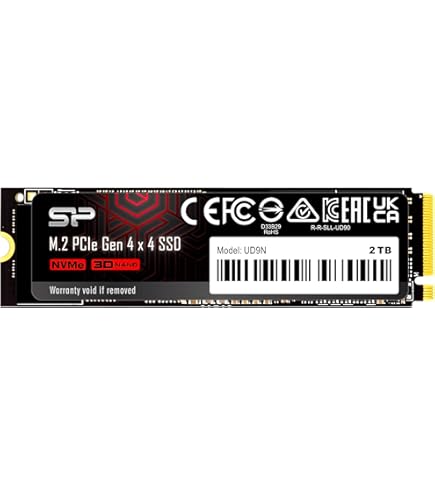 Amazon | シリコンパワー 2TB US75 NVMe PCIe Gen4 M.2 2280 SSD R/W
