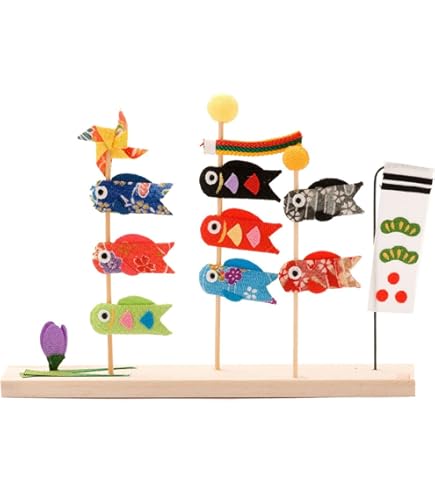 Amazon | TARO 岡本太郎 鯉のぼり ミニ鯉 赤白セット こいのぼり