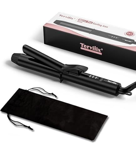 Amazon | Terviiix ミニカールアイロン 25mm 持ち運びヘアアイロン