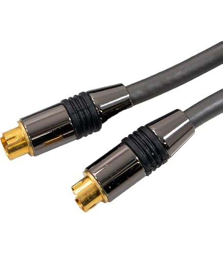 Amazon | フジパーツ S端子ケーブル 1m S端子AVケーブル 1m 高純度