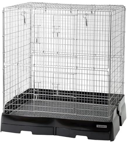 Amazon | Sanko SANKO 木製コーナーステージ 大 | Sanko | 飼育ケージ