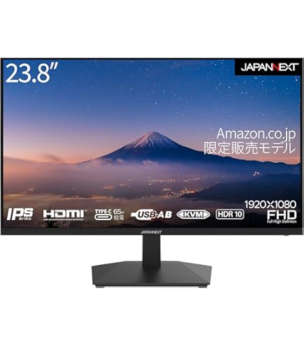 Amazon.co.jp: 23.8型ワイド液晶ディスプレイ ブラック 5年間フル保証