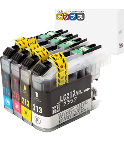 Amazon.co.jp: LC213 4色セット (LC213BK×1 LC213C×1 LC213M×1 LC213Y