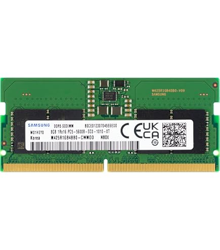 Amazon.co.jp: Samsung 16GB (8GBX2) DDR5 4800MHz PC5-38400 SODIMM