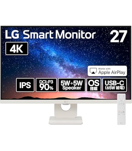 Amazon.co.jp: 27U730SA-W LG Smart Monitor 27型 4KwebOS搭載モニター