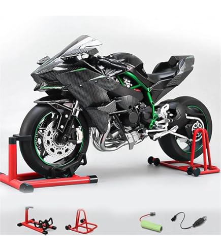 Amazon.co.jp: HTLNUZD 1/6スケール H2R 合金 ダイカスト バイク 音と