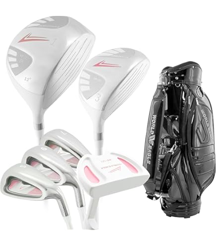 Amazon.co.jp: PGM Rio レディース 右利きゴルフクラブセット シルバー