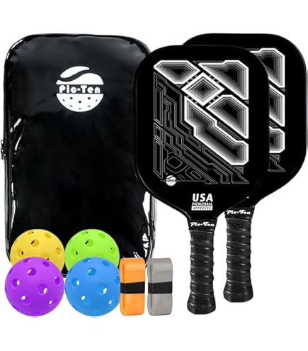 Amazon | Pic-Ten ピックルボールパドル 2個セット USAPA承認 カーボン