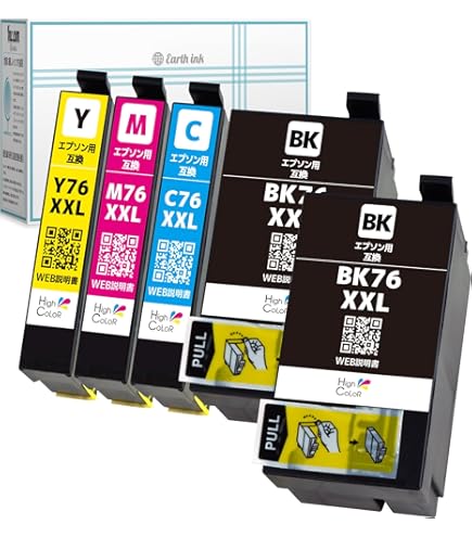 Amazon.co.jp: Inc.com IC4CL76 エプソン(Epson)用 インクカートリッジ