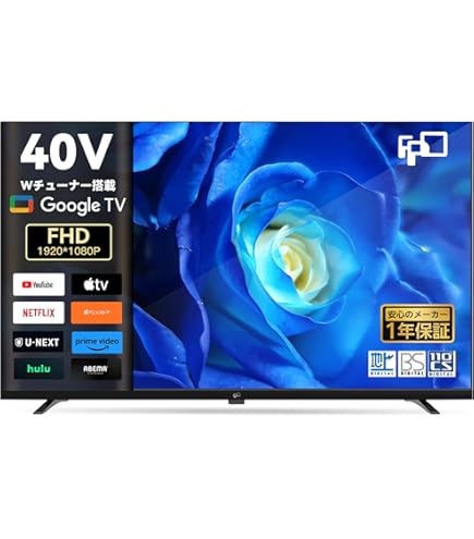 Amazon | TCL 40V型 Googleスマートテレビ 40S5405 地デジ,BS,CS