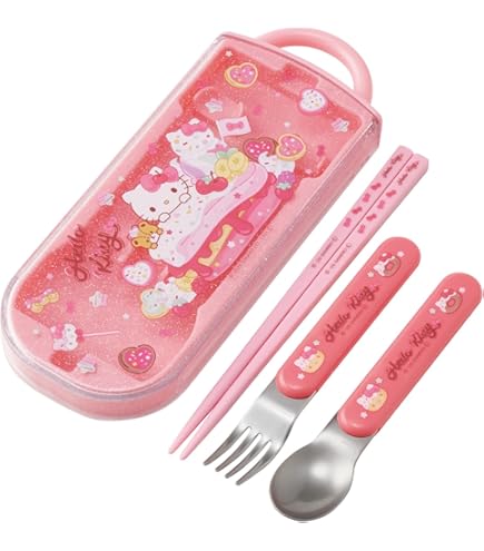 Amazon｜OSK(オーエスケー) カトラリーセット ハローキティ さくら 引