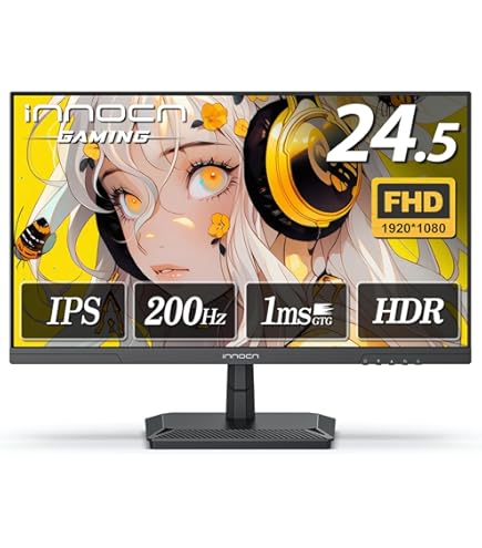Amazon.co.jp: Gatsu ゲーミングモニター 白 23.8インチ 200Hz 1ms