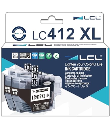 Amazon.co.jp: LCL LC412XL 4色セット 互換インクカートリッジ LC412