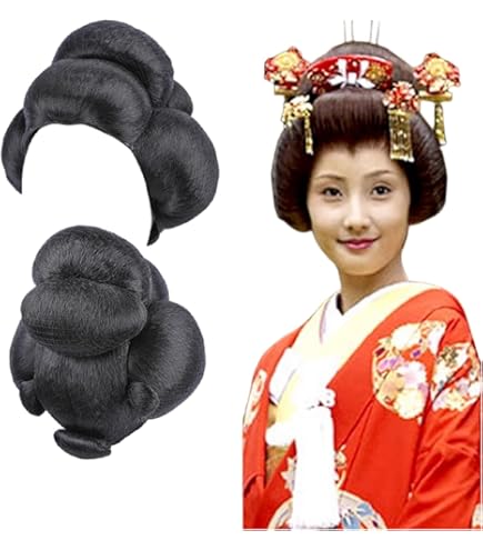 Amazon.co.jp: 日本髪かつら 芸妓島田 演劇 芸者 舞台 舞踊 : ビューティー