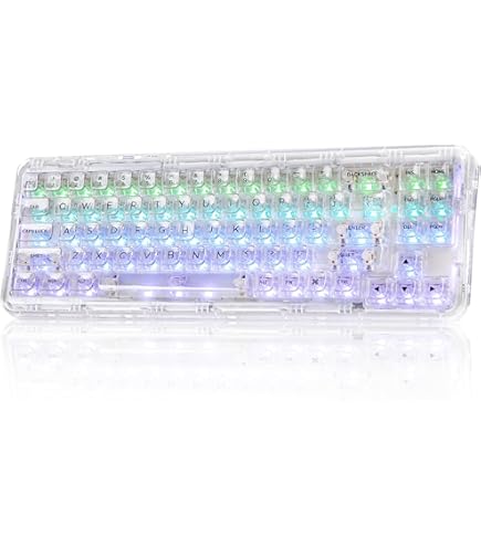 Amazon | YUNZII レインボー84 84キー RGB ホットスワップ可能 有線