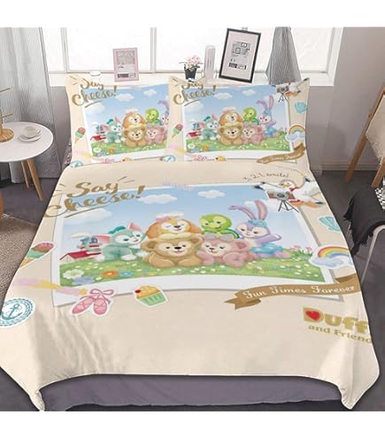 Amazon｜ダッフィー フレンズ シェリーメイ 布団カバー 3点セット