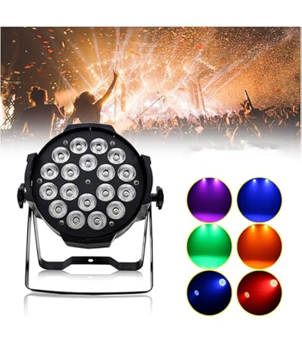 Amazon.co.jp: Frezon 200W 高輝度 18LED ステージライト RGBW DMX