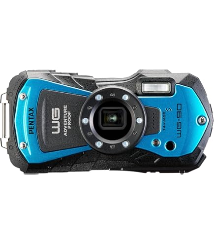 Amazon | RICOH 防水デジタルカメラ RICOH WG-40W ブルー 防水14m耐