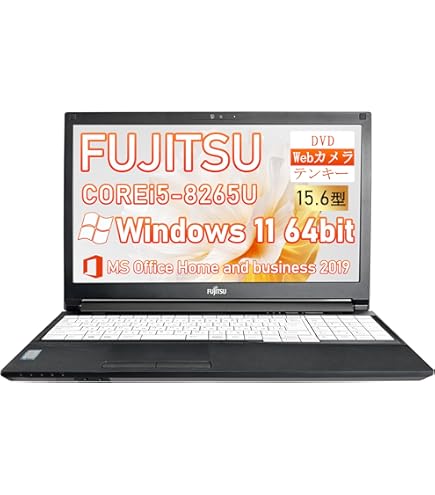 Amazon.co.jp: ノートパソコン Windows11 WEBカメラ内蔵 富士通FMV
