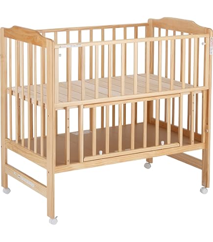 Amazon.co.jp: カトージ ベビーベッド ハイタイプ 日本製 ツーオープン