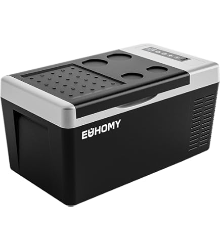 Amazon.co.jp: EUHOMY 車載冷蔵庫 ポータブル冷蔵庫 小型 10L 【-20