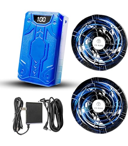 Amazon.co.jp: 46V 超高出力 空調作業服 ファンバッテリーセット 日本