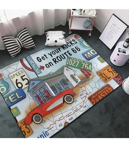 Amazon | コカコーラ ラグ カーペット 洗える ラグマット 滑り止め付