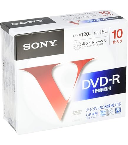 Amazon.co.jp: SONY DVD-R 録画用 120分(16倍速対応/プレミアム