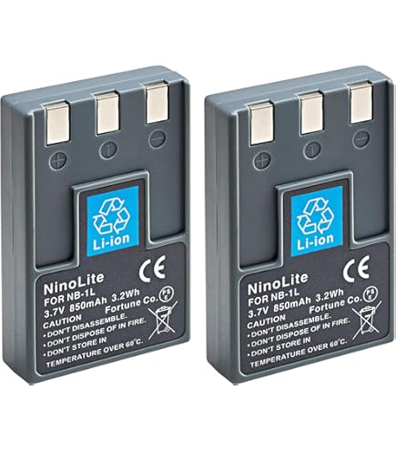 Amazon | NinoLite NB-3L 互換 バッテリー 2個セット キャノン IXY